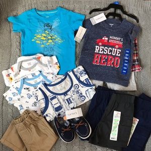 Carter’s baby boy summer clothes bundle NWT shorts